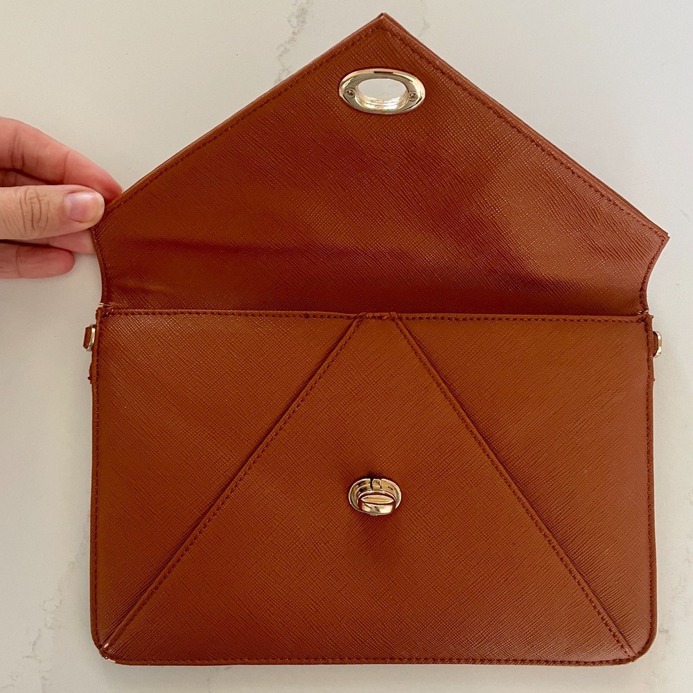 Prive By Sorial Women's Vegan Leather Envelope Clutch Wallet Purse - Picture 5 of 12